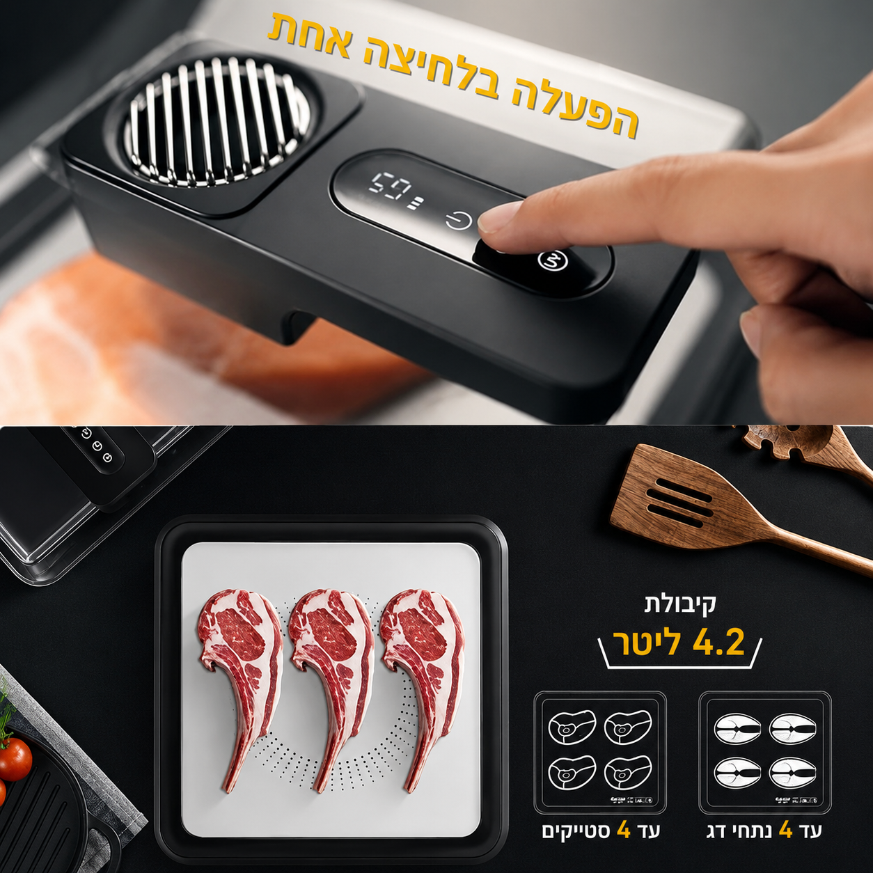 QuickThaw Pro - קופסת הפשרה חכמה ומהירה