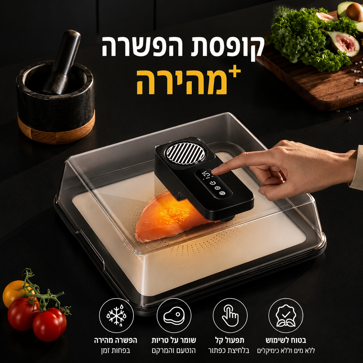 QuickThaw Pro - קופסת הפשרה חכמה ומהירה
