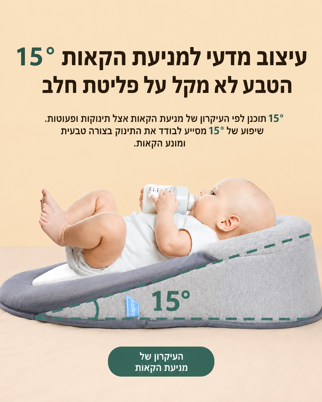 CalmSlope - כרית תמיכה לתינוק